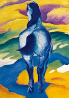 21cm x 29.7cm Blaues Pferd II von MARC,FRANZ