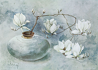 70cm x 50cm Oriental Magnolias I von HEIGL,FRANZ