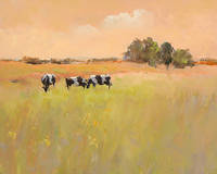 100cm x 80cm Three Cows von Jan Groenhart