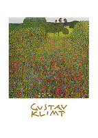 50cm x 70cm Campo di papaveri von Klimt, Gustav