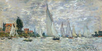 100cm x 50cm Le barche, regate ad Argenteuil von Claude Monet