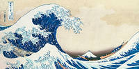 100cm x 50cm L´onda I von Katsushika Hokusai