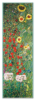 35cm x 100cm Garden of Sunflowers von Klimt, Gustav