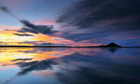100cm x 60cm Lake Myvatn Reflections von Andy Mumford