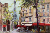 100cm x 67cm Springtime in Paris von Marilyn Hageman