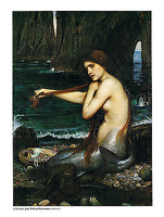 60cm x 80cm A Mermaid von WATERHOUSE,JOHN