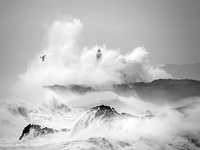 40cm x 30cm Storm in Cantabria von Marina Cano