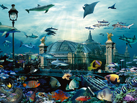 40cm x 30cm Grand Palais Aquarium von Patrick Le Hec´h