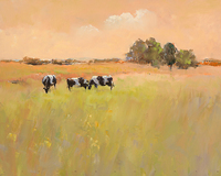 50cm x 40cm Three Cows von Jan Groenhart