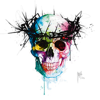 30cm x 30cm Jesus`s Skull von Patrice Murciano