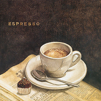 40cm x 40cm Espresso von MEPAS,G.P.