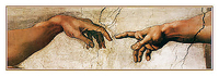 100cm x 35cm Creation of Adam von MICHELANGELO