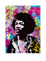 60cm x 80cm Jimi Hendrix von Anonym