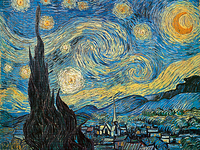 80cm x 60cm Starry Night, 1889 von Vincent van Gogh
