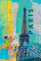 41cm x 61cm Cities III - Paris von Ken Hurd