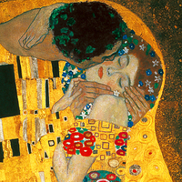 30cm x 30cm Il bacio (particolare) von Gustav Klimt