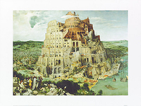 80cm x 60cm The Tower of Babel, 1563 von BRUEGHEL,PIETER