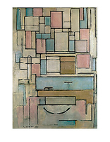 56cm x 71cm Composition with Color Areas von MONDRIAN,PIET