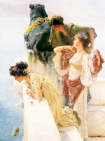 60cm x 80cm A Coign of Vantage               von Sir Lawrence Alma-Tadema