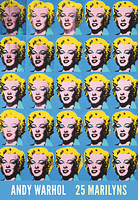 45cm x 65cm 25 Colored Marilyns              von Andy Warhol