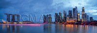 95cm x 33cm Panorama of Singapore            von Shutterstock
