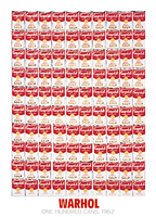 65cm x 90cm One Hundred Cans, 1962           von Andy Warhol