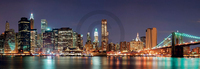 95cm x 33cm New York City with Brooklyn Brid von Shutterstock