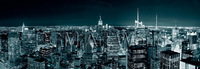 95cm x 33cm Manhatten Skyline at Night       von Shutterstock