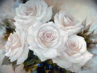 80cm x 60cm White Roses III                  von Igor Levashov