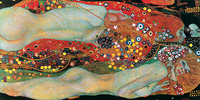 100cm x 50cm Wasserschlangen II               von Gustav Klimt