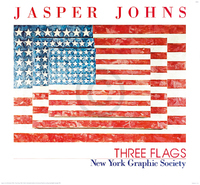 72cm x 66cm Three Flags                      von Jasper Johns