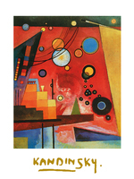 60cm x 80cm Schweres Rot                     von Wassily Kandinsky