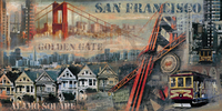 100cm x 50cm San Francisco                    von John Clarke