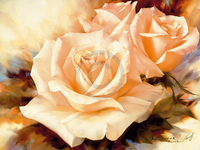 120cm x 90cm Pink Roses                       von Igor Levashov