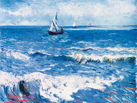 80cm x 60cm Paesaggio marino                 von Vincent Van Gogh