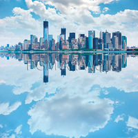 70cm x 70cm Lower Manhatten Skyline          von Shutterstock