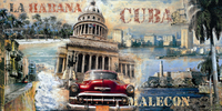 100cm x 50cm La Habana, Cuba                  von John Clarke