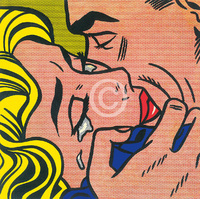35.5cm x 28cm Kiss V                           von Roy Lichtenstein