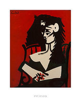 40cm x 50cm Jacqueline a Mantil              von Pablo Picasso