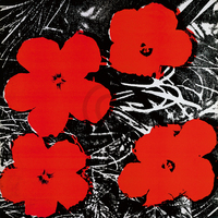 91cm x 91cm Flowers (Red), 1964              von Andy Warhol