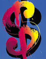 60cm x 80cm Dollar                           von Andy Warhol