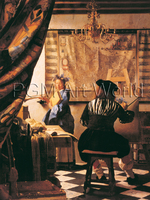 60cm x 80cm Die Malkunst                     von Johannes Vermeer