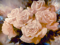 80cm x 60cm Chamgagne Roses                  von Igor Levashov