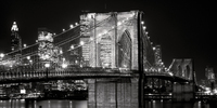 91cm x 45cm Brooklyn Bridge at Night, 1982   von Jet Love