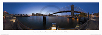 95cm x 33cm Brooklyn Bridge at dusk          von Randy Kosek