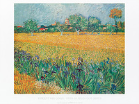 80cm x 60cm Vista di Arles con irises        von Vincent Van Gogh