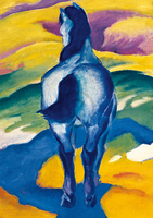 21cm x 29.7cm Blaues Pferd II                  von Franz Marc