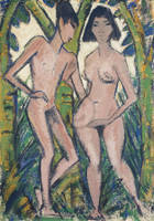 35cm x 50cm Adam und Eva                     von Otto Mueller