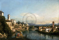 100cm x 67cm Ansicht von Vapori               von Canaletto