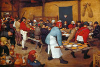 90cm x 60cm Bauernhochzeit                   von Pieter d. Ä. Brueghel